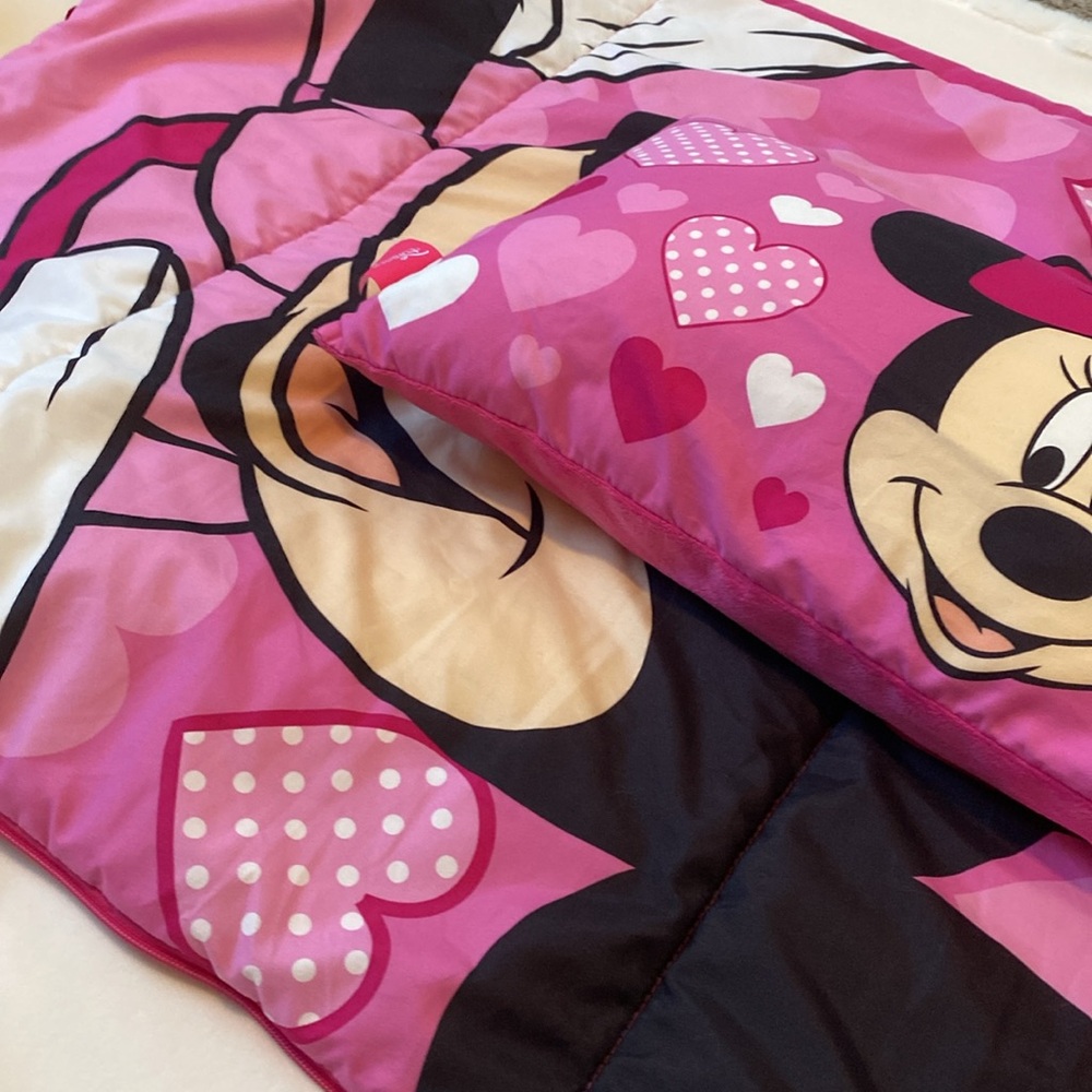 Disney Minnie Mouse Mouse Sleeping‎ Bag with Pillow Twin